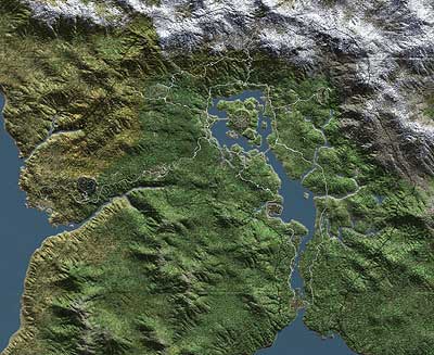 Terrain-Landkarte - ohen Städtenamen von Cyrodiil